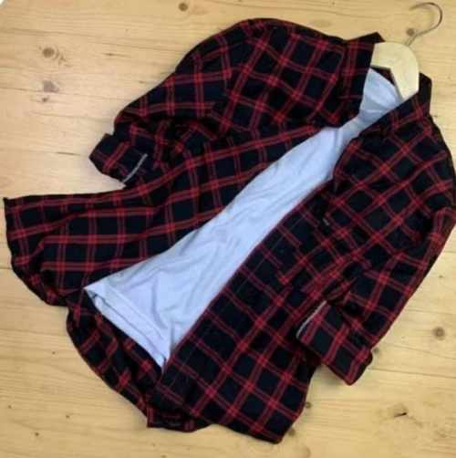 Kemeja flanel bahan import utk pria ready ukuran S,M,L,XL dan XXL