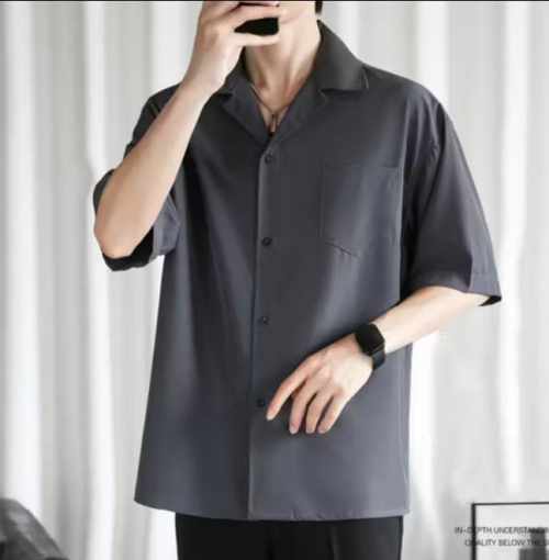 Kemeja unisex vintage piyama korea bahan katun super