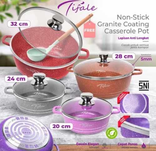 Granit coatinh casserole pot 