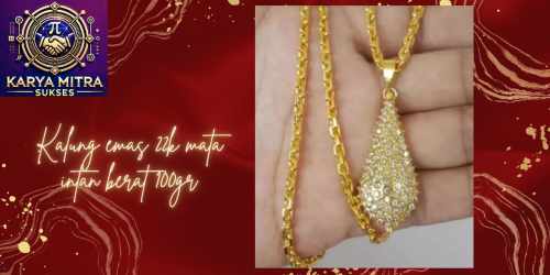 Kalung Nora liontin airdrop bahan titanium anti karat 
